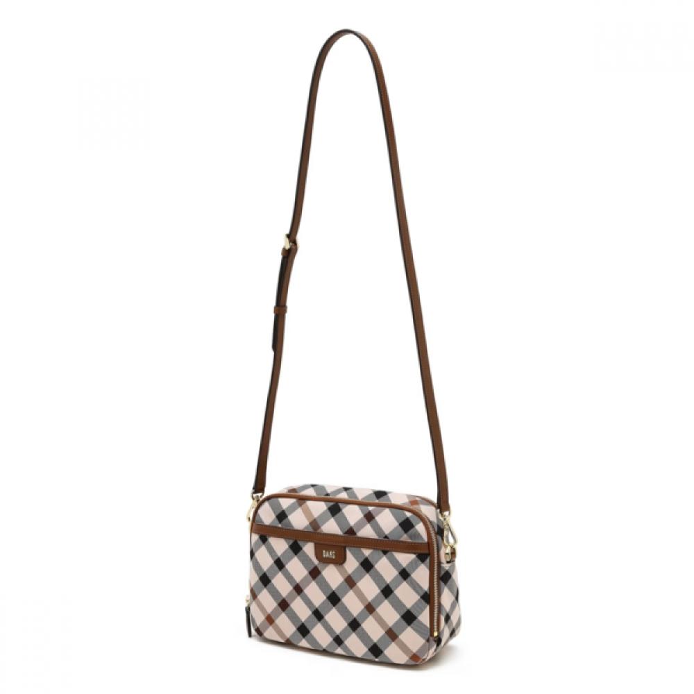 Daks Brown House Check Jacquard Crossbody Bag Dcba0e631w2