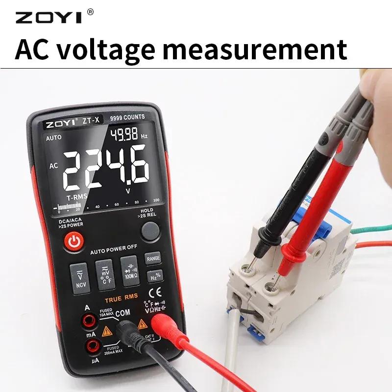 Premium ZOYI ZT-X Digital Multimeter 9999 Counts High Precision Auto Range NCV VFC Micro Current Voltage LCR Tester
