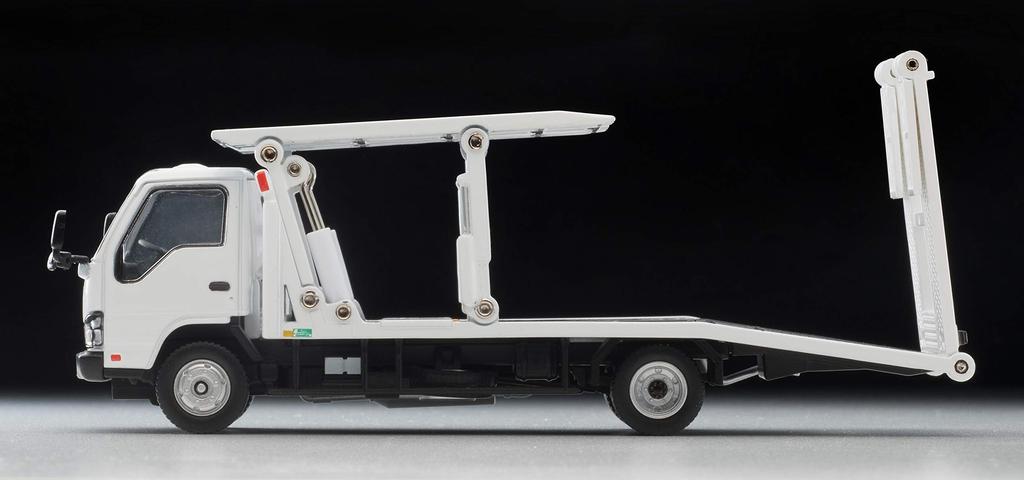 Tomica Limited Vintage Neo Scale Isuzu Elf Hanamidai Auto Safety Loader Big Wide White Finished Model 1/64 LV-N191a