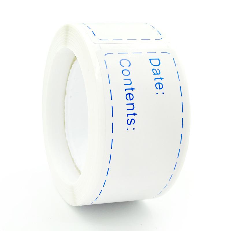 1x3 Inch Adhesive Refrigerator Storage Stickers for Bottles and Jars