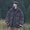 Light and Thin Standing Collar Down Jacket for Men's New Winter Bread Jacket Loose Warm Casual Jacket