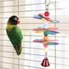 Pet Bird Parrot Colorful Beads Bell Toys Chewing Swing Cage Accessory