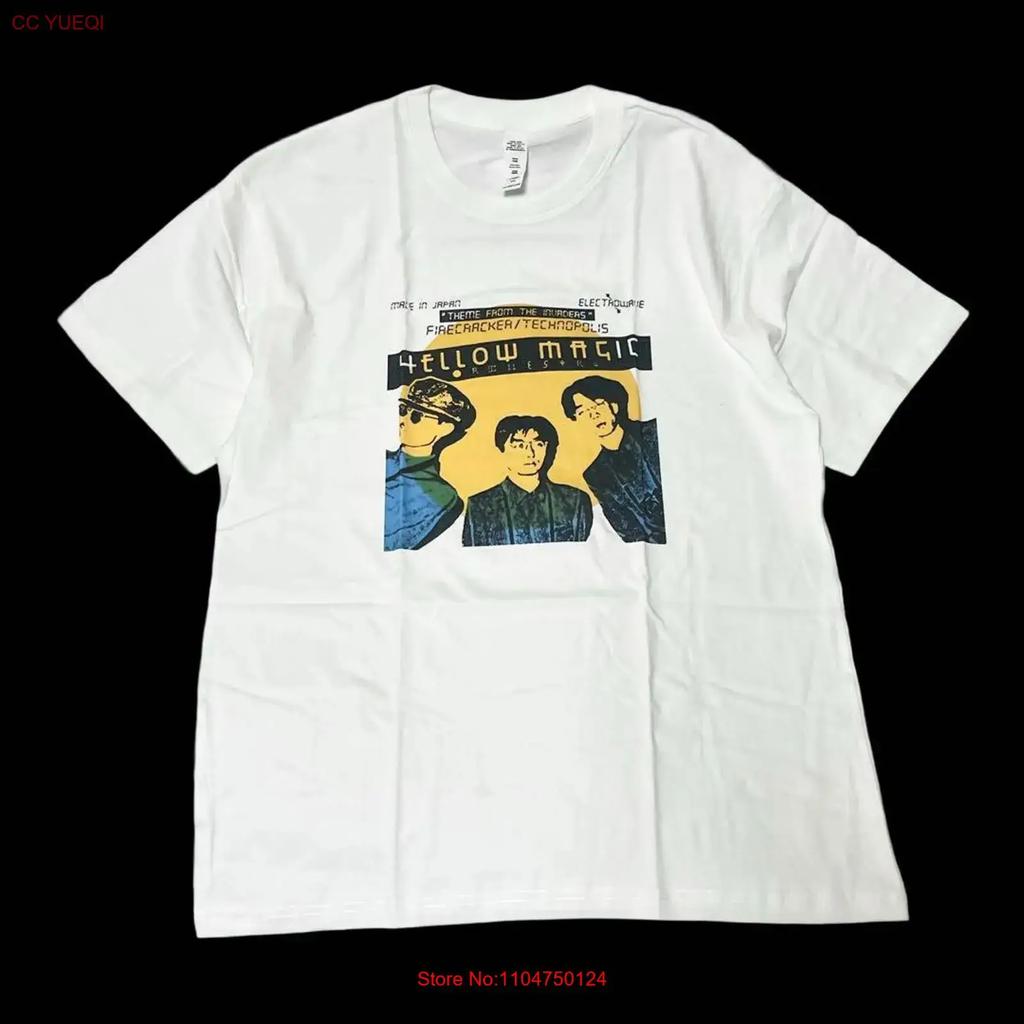 Ymo Yellow Magic Orchestra T Shirt White Size L Sakamoto Ryuichi Vintage Washed Top For Everyday Wear Fashion Stretched