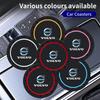 2Pcs Car Silicone Coaster Anti-Slip Water Cup Drink Mat For Volvo XC60 XC90 S60 V40 V50 V60 XC40 V70 V90 S90 S80 C30 S40 XV40