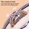 8 Inch Tambourine for Adults Metal Jingles Wooden Tambourine Handheld Drum  for Band Performance