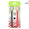 2Pcs Tongue Cleaners Adult Kids Reusable Silicone Tongue Scraper Brush Washable Tongue Cleaning Tools Fresh Breath Oral Hygiene