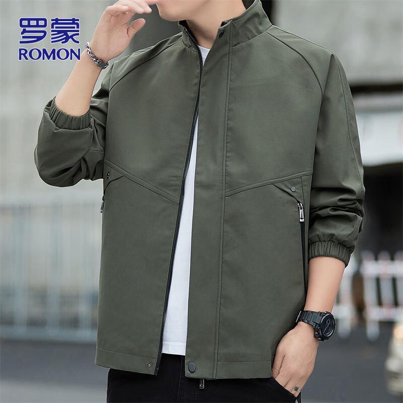 

ROMON Men s Casual Stand-Collar Jacket XL