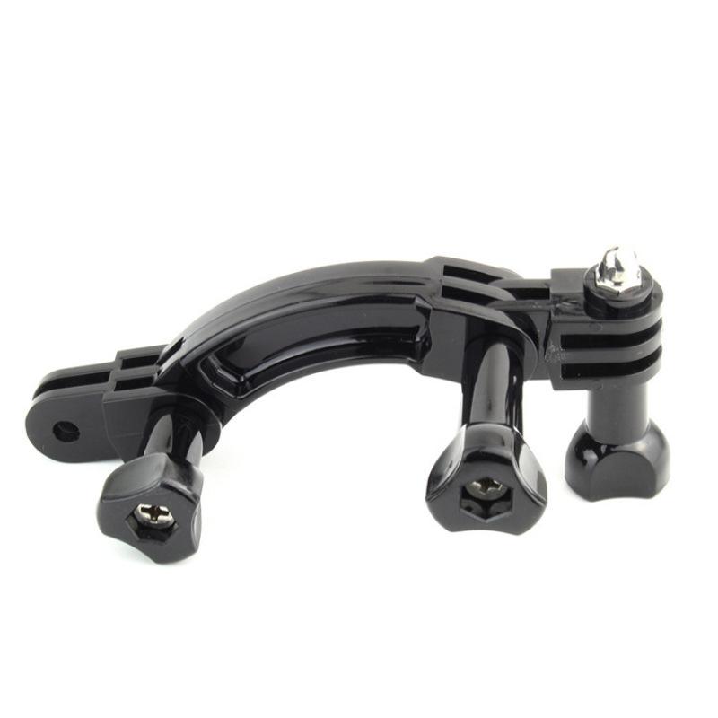 For GoPro Hero 7 6 5 4 Session 3+ 3 2 1 Camera Helmet Curved Extension Arm with Rotary Connection