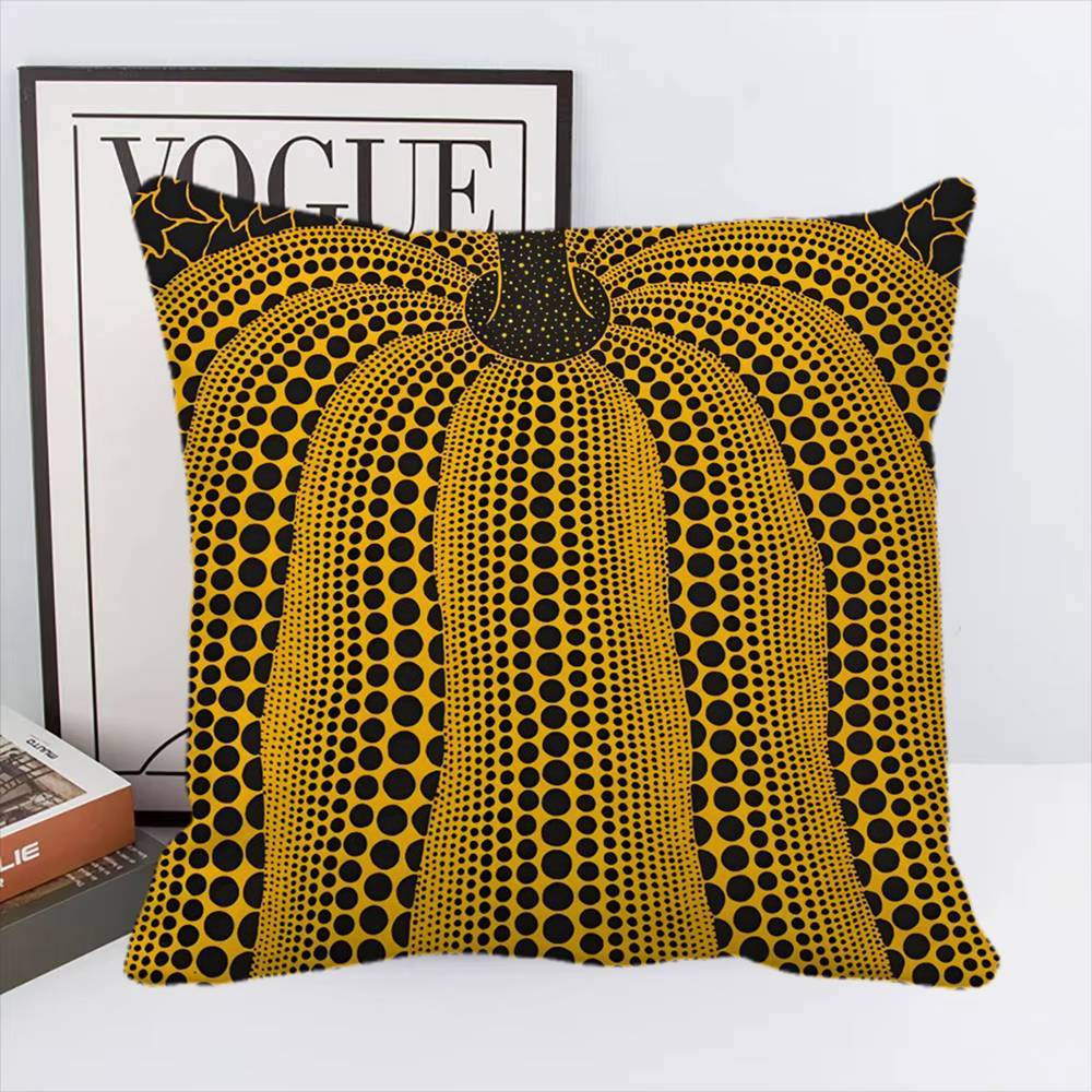 К-Кусама Ю-Яёи Наволочка Квадратная Подушка Спальня Диван Отдых Комфорт Подушка Домашний Декор 16x16Inch