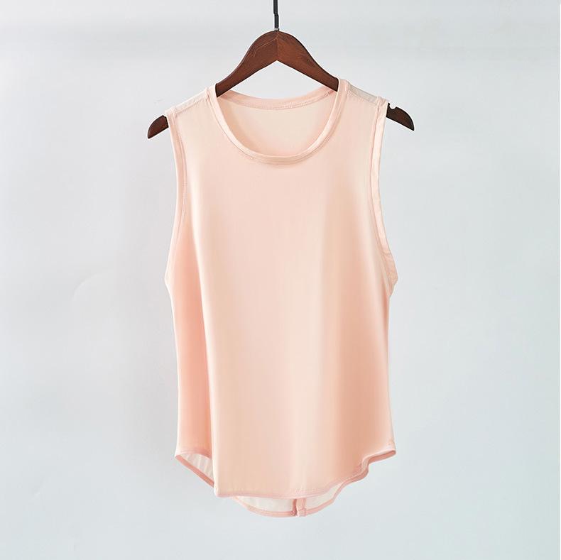 Summer Quick-Dry Mesh Sport Cover-Up: Women's Breathable Slimming Yoga Tank Top & Short-Sleeve T-Shirt