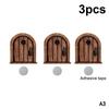 Decorazione Retro in Legno per Porta del Topo 1 3 5 Pezzi Stile Fantasy Miniatura Con Adesivo Per Area Giochi Interna Bambini