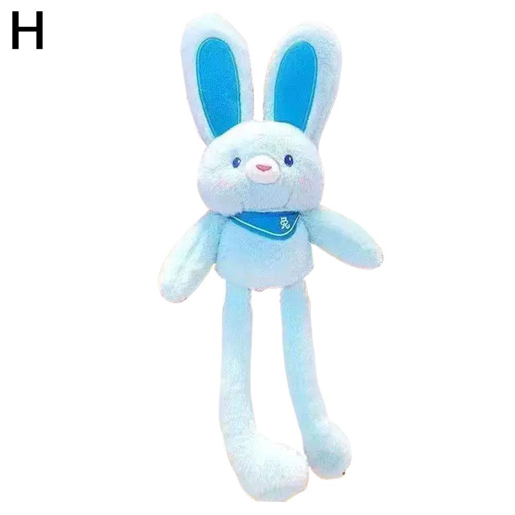 Pull Up Rabbit Plush Toy Soft Stuffed Bunny Keychain Cute Hanging Decor Stress Relief Schoolbag Pendant Gift For Kids 30Cm