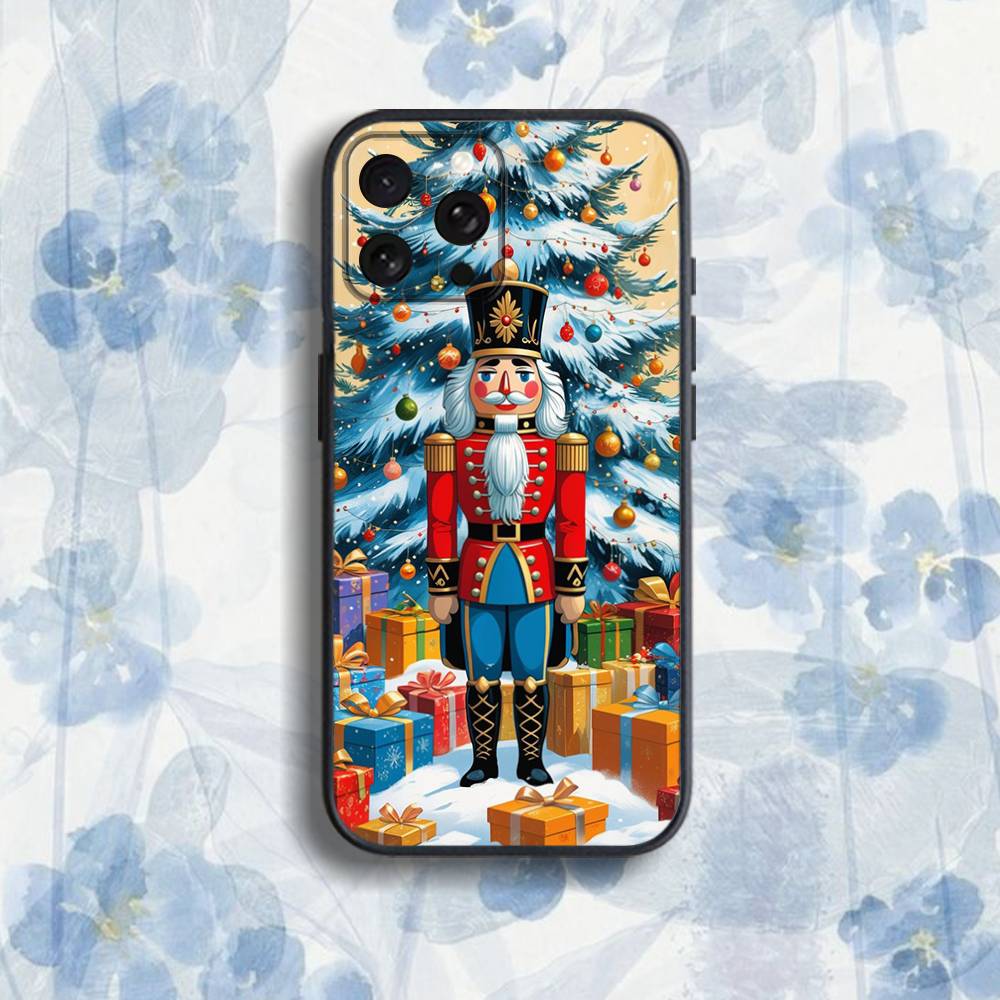 

N-NutcrackerS C-Christmas Phone Case For iPhone 17,16,15,14,13,12,Pro,Max,Plus,E,SE4,Air,Mini Black Soft Box iPhone12