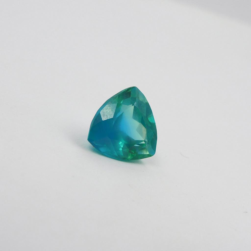 Trillion Shape Bluish Green 5.75 Ct Natural Sapphire Loose Gemstone CERTIFIED P-939-S