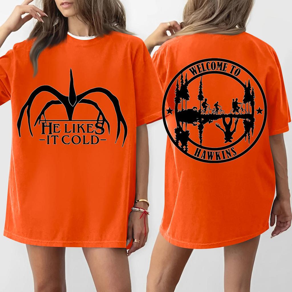 Women's Round Neck Printed Short-sleeved T-shirt Top