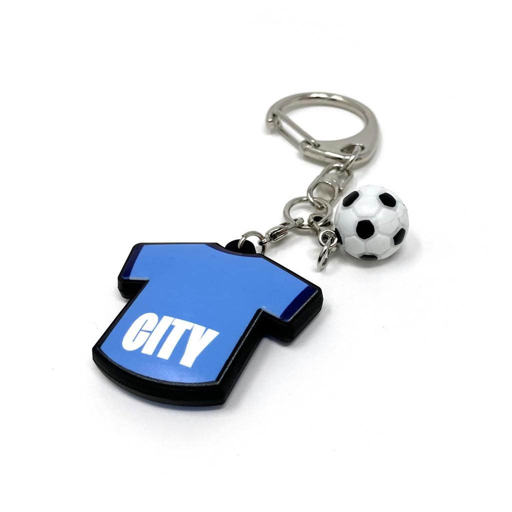 [Manchester City] Keychain Uni-type Rubber Keychain BLU F