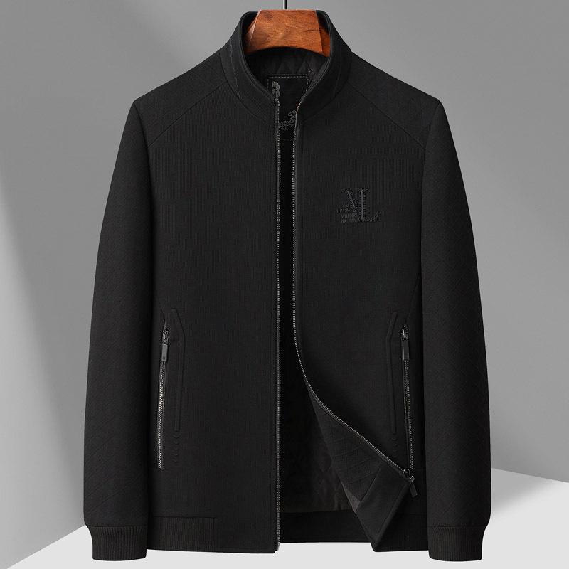 

Утолщенная трикотажная куртка из хлопка, мужская осенняя новая куртка из хлопка, мужская повседневная куртка, куртки для людей среднего и пожилого возраста 4XL