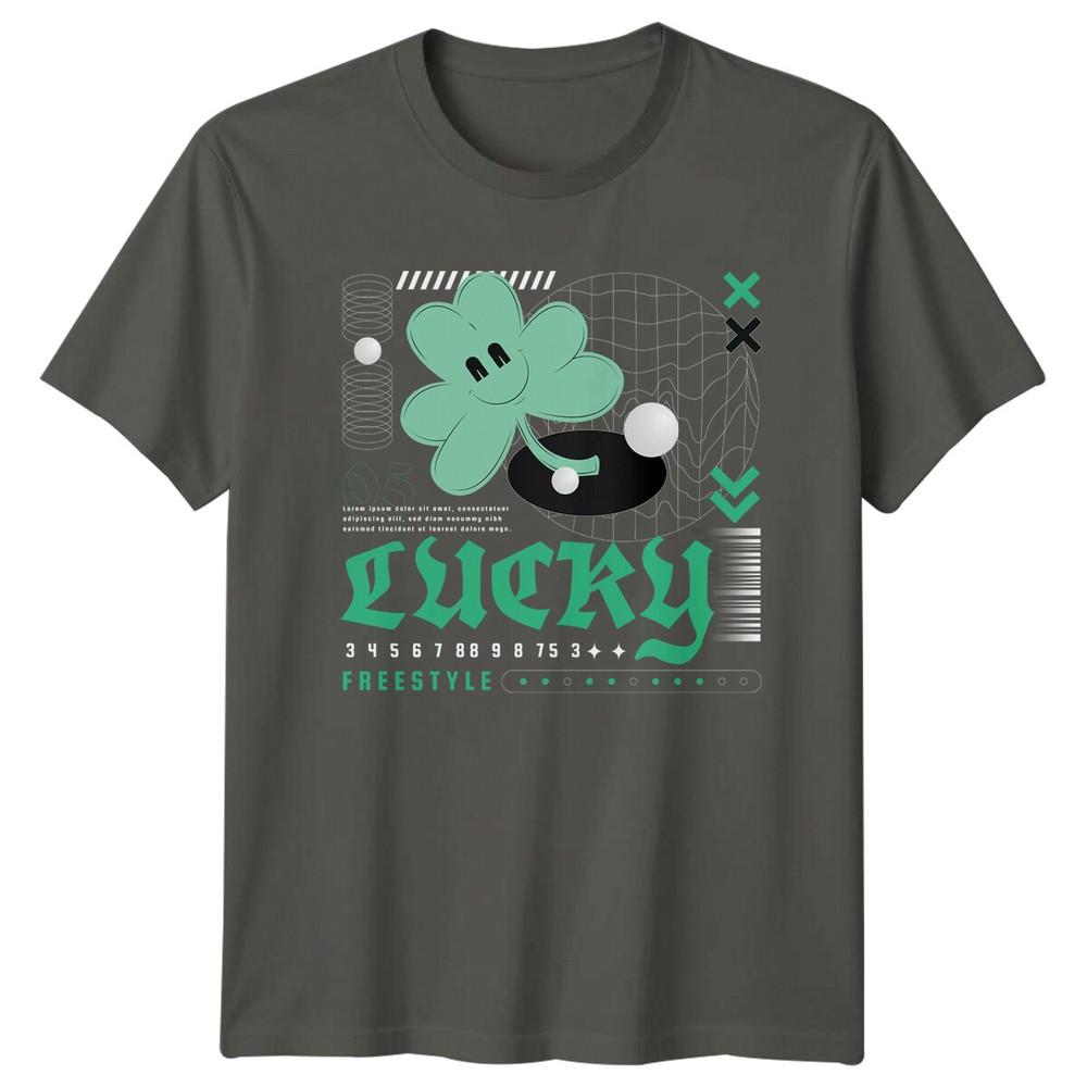 Lucky Freestyle Shamrock Unisexs TShirt Unisexs Tee Graphic Unisex Top S