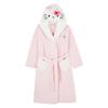 Hello Kitty Womens/Ladies 3D Ears Borg Embroidered Dressing Gown