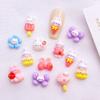 20Pcs New Cute Resin Mini Cartoon Rabbit Series Flat Back Manicure Parts Embellishments For Hair Bows Accessories