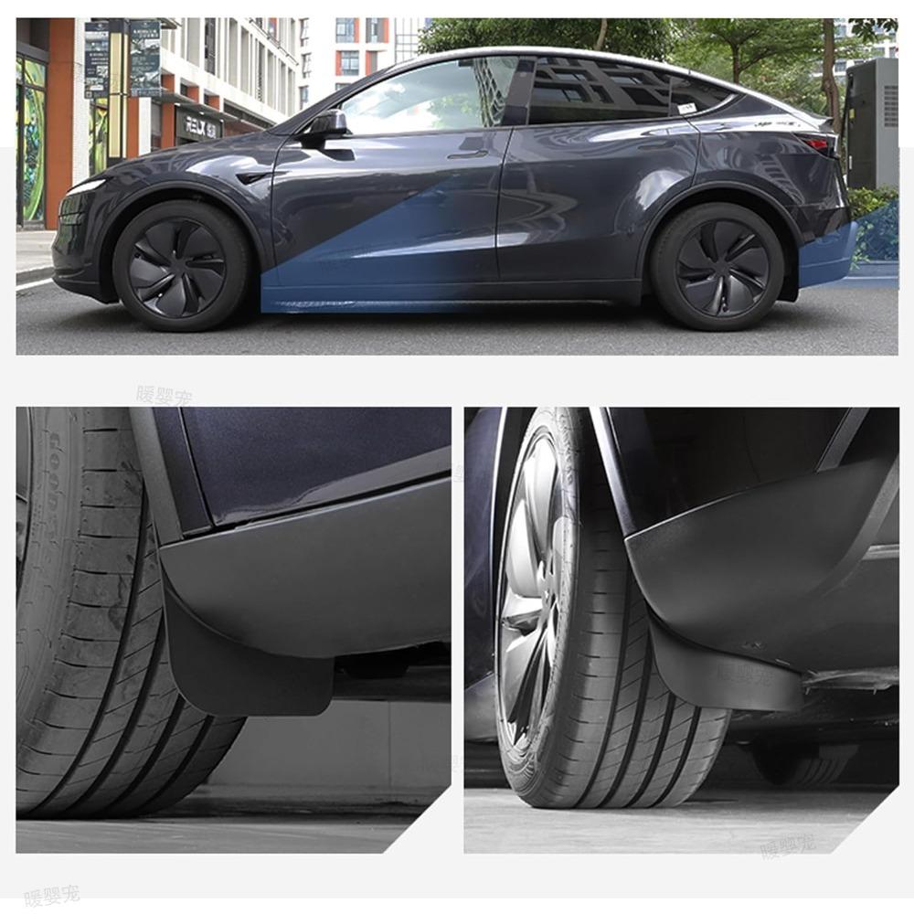 Xiaomi TPE Front Rear Wheel Mud Flaps No Drilling All Weather Anti-Snow Anti-Sand Guard Protector for Tesla Model Y 2025 Car Mud Flaps
