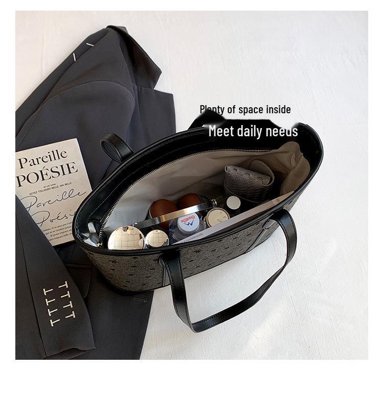 2025 Retro Women's Large-Capacity Tote & Crossbody Bag for College Students