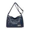 Soft Leather Large Capacity Multi Compartment Shoulder Bag