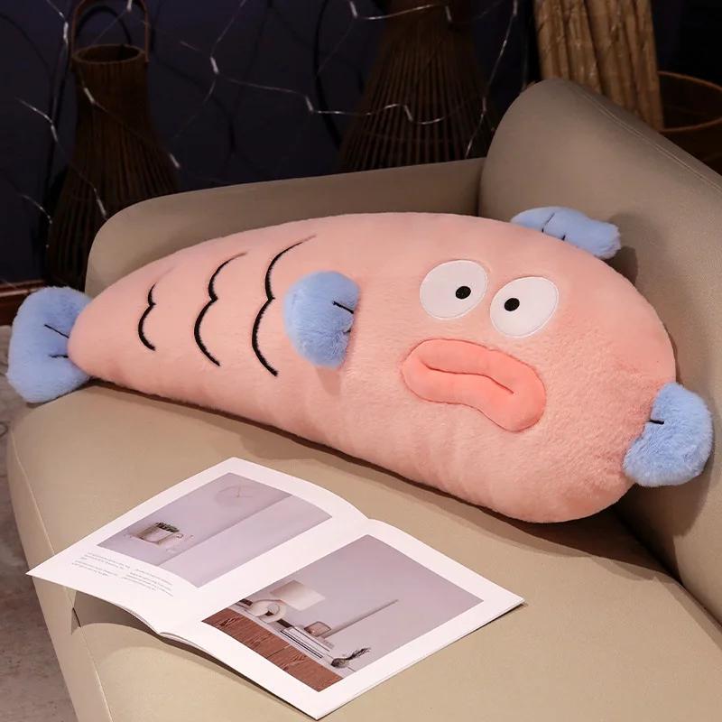 

Подушка Hangyodon для персонажей мультфильмов и аниме, аксессуары для успокаивающей куклы, домашняя детская плюшевая кукла, подарок Kawaii розовый