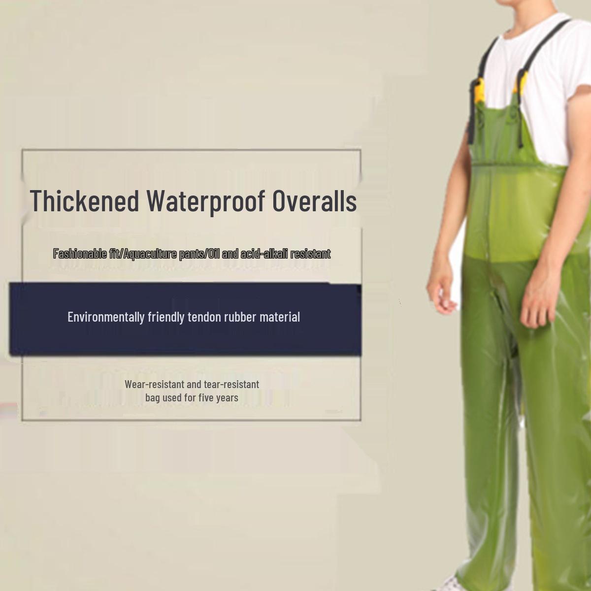 

Водонепроникний комбінезон на лямках - Дощові штани - Міцний рибальський костюм 3XL