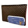 Louis Vuitton Patchwork Monogram M69690 Clutch Bag Brown Mens Used