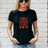 COFFEE CATS WITCHES SPELLS T-Shirt, HALLOWEEN Autumn, Ghost, Unisex/Lady Fit #1