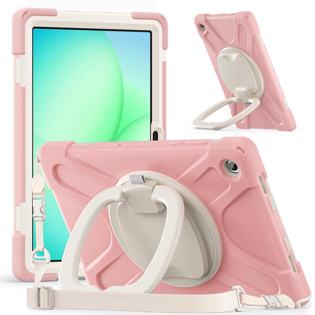 Rotating Case for Samsung Galaxy Tab A11 Plus 2025 11.0" SM-X310 X315 X230 X235 X236 Stand Handle Grip Cover with Shoulder Strap