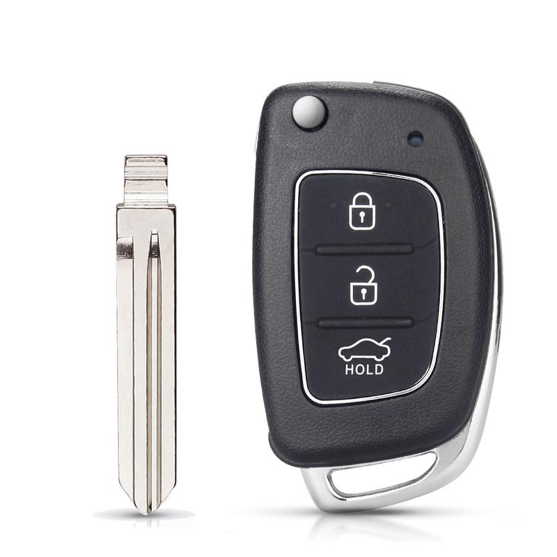 KEYYOU Remote Key Fob 3/4 Buttons Car Key Shell Case Flip Floding For Hyundai New Verna IX35 IX45 Fe HB20 Solaris Key