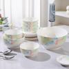 Jieyachie High-End 4.5-inch Ceramic Rice Bowl Set, 6-Pack