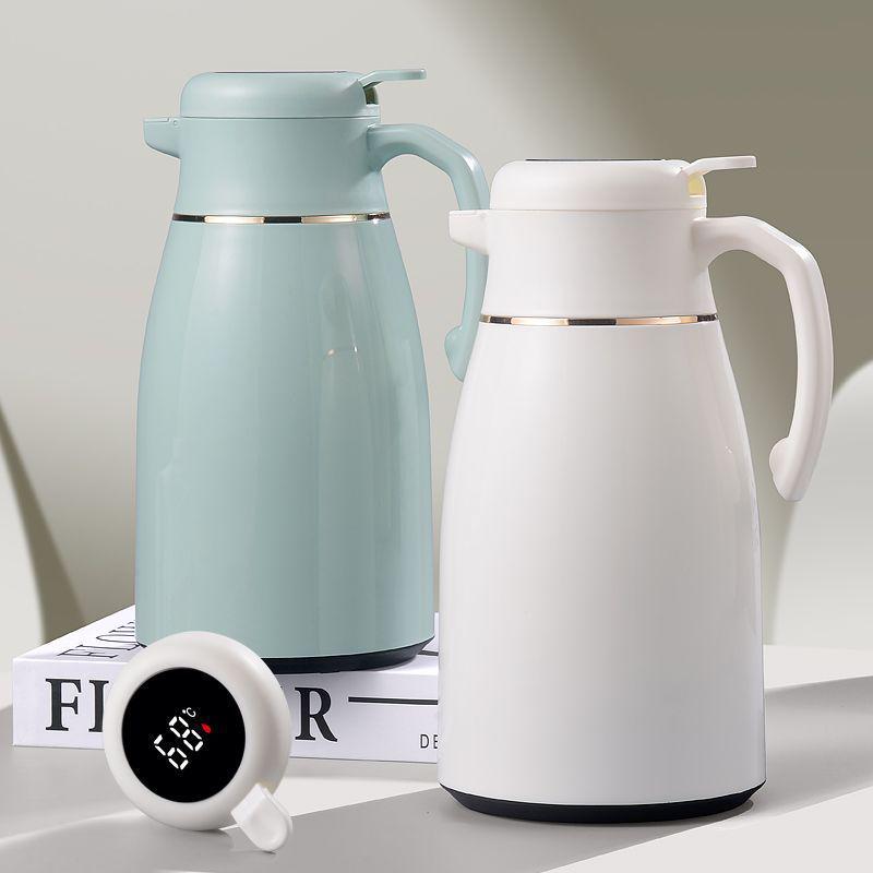 Large Capacity Insulated Thermos Flask with Temperature Display for Home and Dorm Use, Ideal for Mixing Milk and Boiling Water