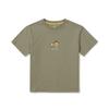 [Snowpeak] [Snow Peak X Kakao Friends] Ryan and Chun-sik Kids Short-Sleeve T-shirt Olive (S25MKFTS99)