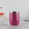 Tazza termica in acciaio inossidabile 304, Bicchiere da vino a doppia parete a forma di uovo da 12 oz, Mantiene le bevande calde o fredde.