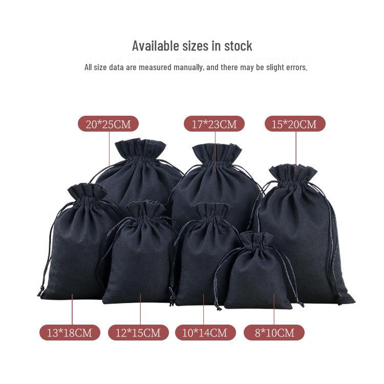 Canvas Drawstring Bag for Beads, Walnuts, and Tea Cloths