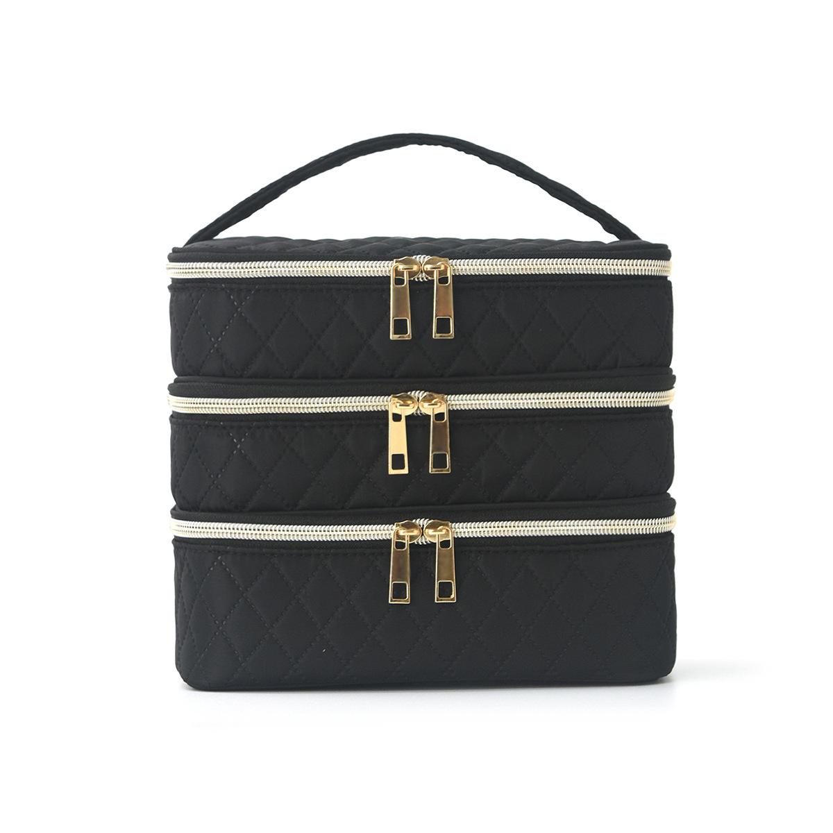 

Міжнародна тришарова косметичка: Простора, Висока, Портативна Дорожня Сумка для Косметики Високої Цінності