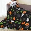 Halloween-Kürbisse und Geister Hexenparty Decken Fleece-Kuscheldecke Überwürfe für Sofa Bettwäsche Überwürfe Tagesdecke Steppdecke
