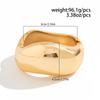 Exaggerated Punk Irregular Wide Cuff Chunky Bangle Vintage Gold Color Spring Bangles Bracelets For Women Men Jewelry