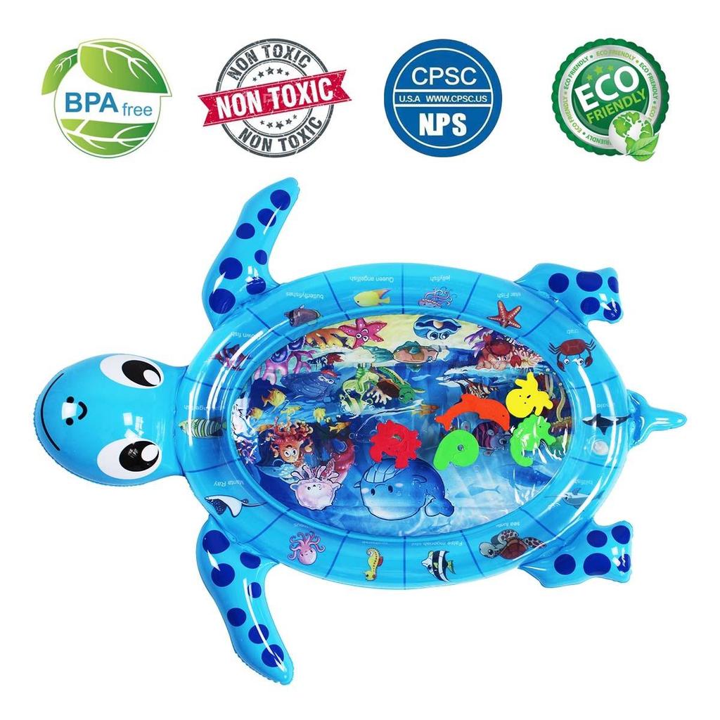 30-Silk Thickened PVC Inflatable Water Mat for Baby and Toddler Crawling, Summer Cooling Ice Pad Cushion