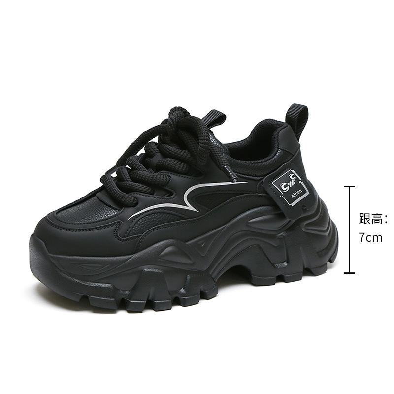 Platform Dad Shoes Women's Autumn and Winter New Muffin Shoes Casual Versatile Sports Shoes Korean Version of Platform Heightening Women's Shoes
