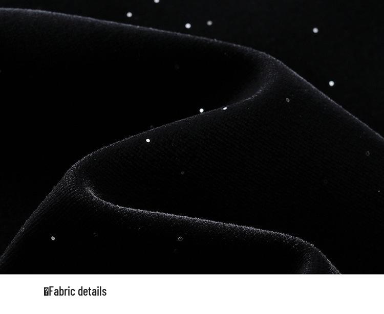 Sequined Velvet Fishtail Midi Skirt - 2026 Spring Fashion