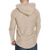 King Billion Spring Collection Men's Stylish Long Sleeve Hoodie - Curved Hem, Branded Tag & Drawstring Hood - Casual Streetwear Essential