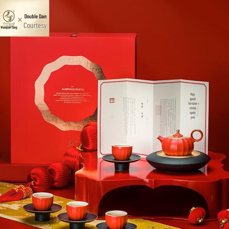 Edenus  Good Fortune  Ceramic Kung Fu Tea Set