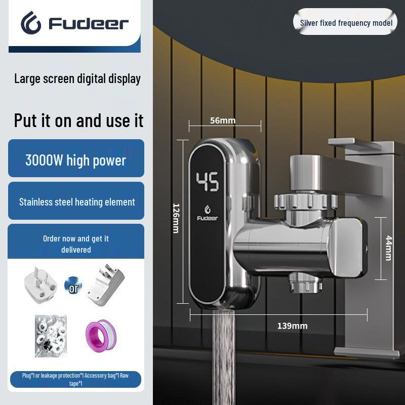 Instant Electric Water Faucet - Quick 3-Second Heating, Hot & Cold Dual-Use, Compact Design for Easy Installation