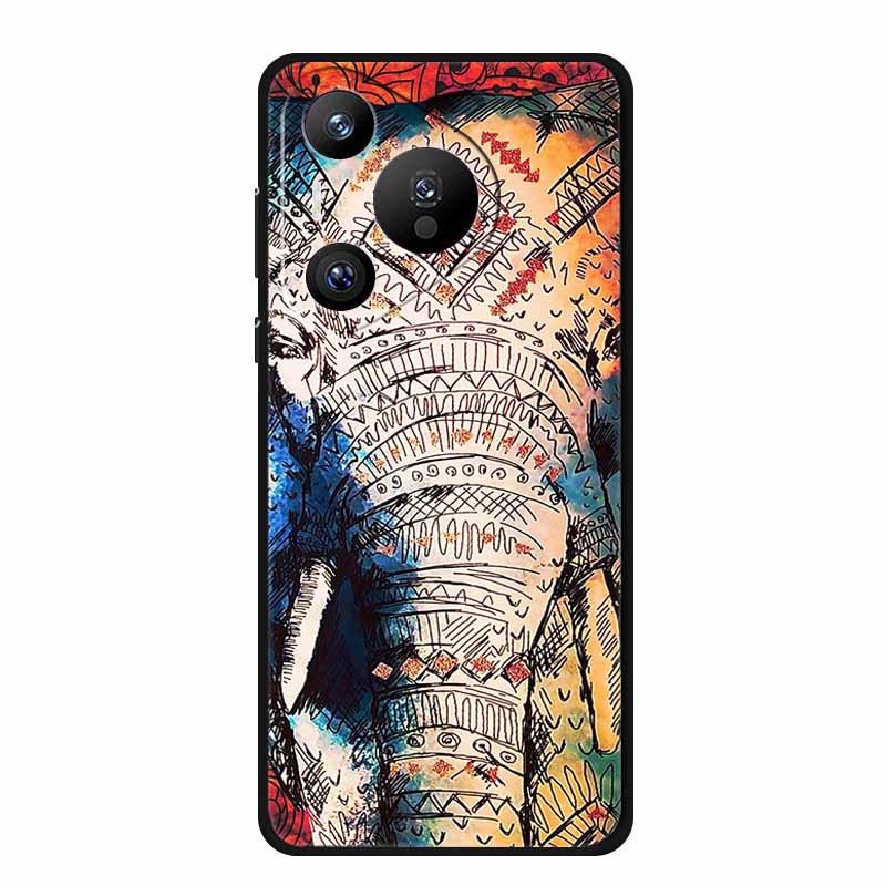 Huawei Pura 70 Pro Embossed Color Painting Phone Case with High-Grade Texture - 1 Piece.