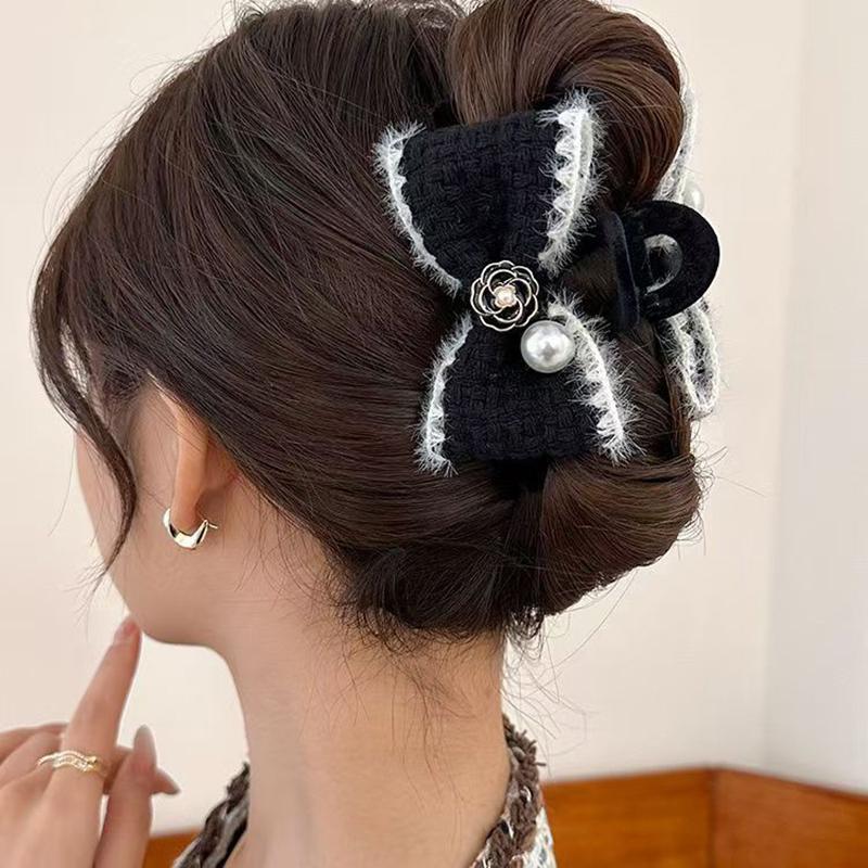 Vintage Elegantní Látková Mašlička do Vlasů Exquisite Kaméliový Květ Klip do Vlasů Pro Ženy Dívky Temperamentní Pokrývka Hlavy Vlasové Doplňky
