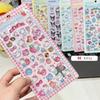 14 Style Anime Kitty Cat Kuromi Cinnamoroll 3D Sanri Stickers Transparent Jelly Crystal Decorative Sticker Phone Case DIY KidToy